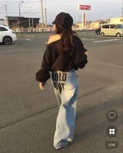 nugu olme haku SOLD OUTヒップダメージデニムパンツのサムネイル
