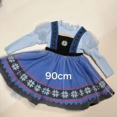 新品　アナ雪　エルサ　なりきり　ワンピース　90㎝　リトシー　アナと雪の女王