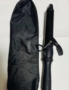 SALONIA カールヘアアイロン 32mm ブラック 収納ケース付き