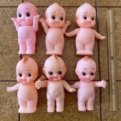キューピー人形 10cm 6体まとめ売り 昭和レトロ
