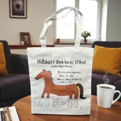 韓国限定London Bagel Museumエコバッグホース馬 Sサイズ