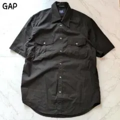 GAP ギャップ 半袖シャツ ワークシャツ ブラック 2001年製 M〜L相当のサムネイル