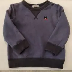 MIKIhouse　DOUBLE.B トレーナー紺色 90サイズ