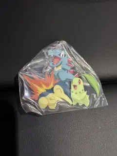 ポケットモンスター旅立ちの3匹アクリルスイング　チコリータ＆ヒノアラシ＆ワニノコ