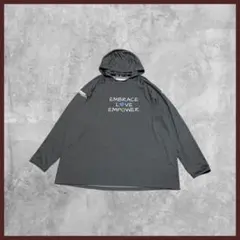 ぼ*ん様 US古着 adidas アディダス プリント ロンT フード付 グレー