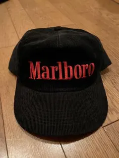 レア物 ✮ Marlboro コーデュロイキャップ 黒 ✮ マールボロコーデュロイキャップ - YEOWOONKOREA | 60% - アジア
