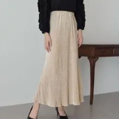 マーメイドスカート ベロア生地 アイボリー