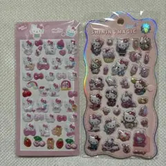 ハローキティ 立体3Dシール　キティちゃん　2枚セット　新品