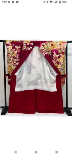 ひまわり　オーダー大振袖リバーシブル　ハンドメイド ひまわり様専用 オーダー大振袖リバーシブル ハンドメイド - メルカリ