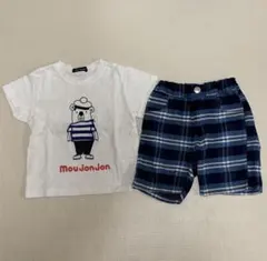 男の子用の服　mou jon jon Tシャツとショートパンツセット 90cm