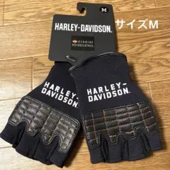 新品　ハーレーダビッドソン　コンパス フィンガーレス ミックスメディアグローブ