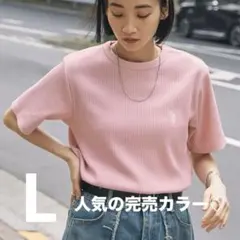 U.S. POLO ASSN. ワンポイント刺繍 リブクルーネック半袖Tシャツ