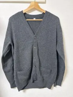 s*o様 OLD UNIQLO ユニクロ ウール100% カーディガン グレー