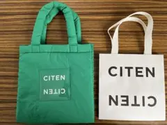 CITEN パデッドギンガムトート トートバッグ イエロー - メルカリ