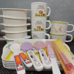 子供用食器セット ホワイトベアデザイン
