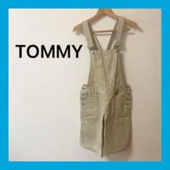 ☆Tommy girlトミーレディースオーバーオールハーフパンツサイズSベージュ