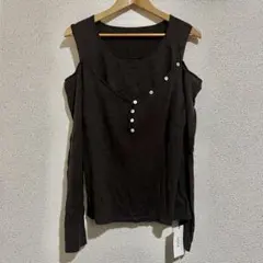 ＊ タグ付き新品 select MOCA ショルダーリブレイヤードトップス ＊