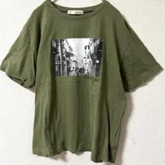 SHOO LA RUE オリーブグリーン 半袖TシャツLサイズ