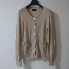 A.P.C. メリノウールベージュカーディポケット XS