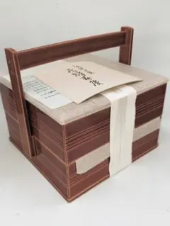 飛騨高山 春慶塗木製 うるし塗 持ち手付重箱