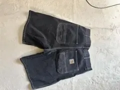 【美品】Carhartt WIP SIMPLE SHORT ウォッシュドブラックのサムネイル