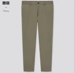 UNIQLO × theory 感動イージーパンツ L オリーブのサムネイル