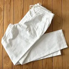 【今だけ大特価・美品】ジュンレッド テーパードイージーパンツ 白 L メンズ 綿