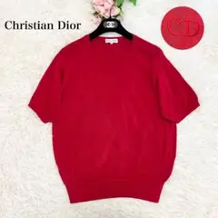 美品　Christian Dior クリスチャンディオール　ニット　ロゴ刺繍　M