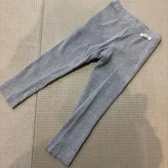 PETIT BÉBÉ リブ　レギンス　ボトムス グレー