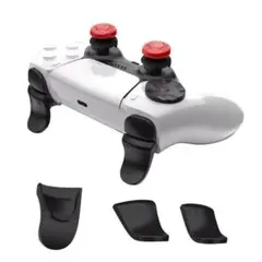 【5in1】PS5 コントローラー ボタンキャップ フリーク レッド G220