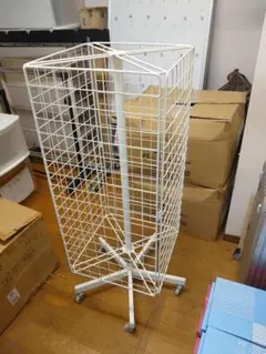 東京都八王子市での手渡しのみ 4面回転ネット什器　メッシュ ディスプレイ