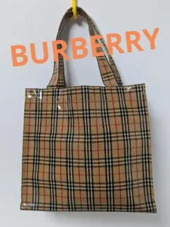 BURBERRY　ハンドバック　エナメル　ノバチェック
