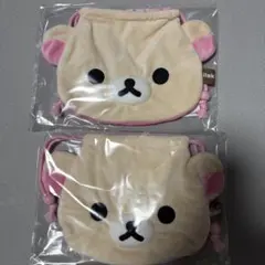2個　コリラックマ　ぬいぐるみ巾着　リラックマ　サンエックス