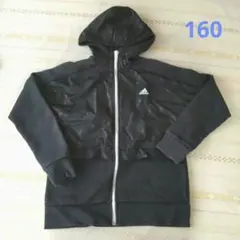 adidas ブラック ジャケット 160　お値下げ
