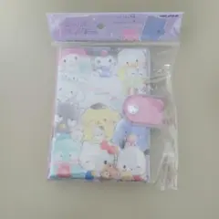 [新品未開封]シール帳バインダー　サンリオ全員集合　カミオジャパン