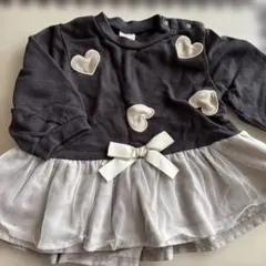 ハートモチーフ トレーナー・パーカー グレー