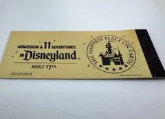 東京ディズニーランド1997年6月30日激レアチケット（使用済