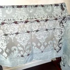 〈新品未使用〉ダマスク柄ミント色 ストール