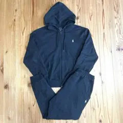 POLO RALPH LAUREN ダブルニット セットアップ　ブラック　黒
