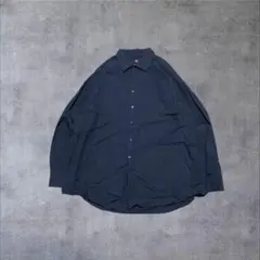 カルバンクライン長袖コットンストライプ縦じまシャツドレスシャツ18 34/35