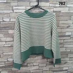 neiliikka ストライプニットセーター M