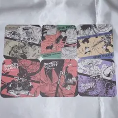 ONEPIECE アートコースターコレクション 5枚セット シャンクス ルフィ
