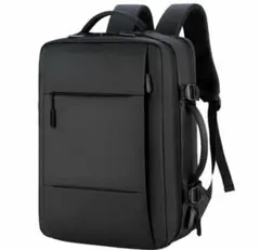 ビジネスバッグ メンズ 大容量 マチ拡張 多機能リュックサック 防水 撥水