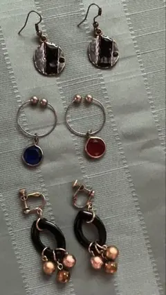 イヤリングセット フープ ドロップスタイル