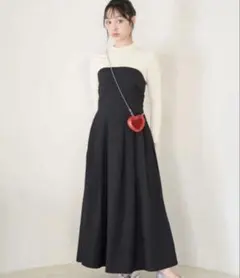 ロペピクニック　ドッキングニットワンピース