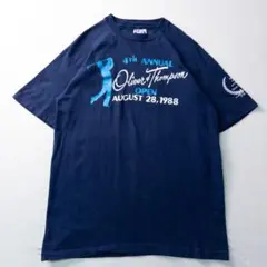 ビンテージ古着USA製80s フェード ゴルフ イベント 大会 プリントTシャツ