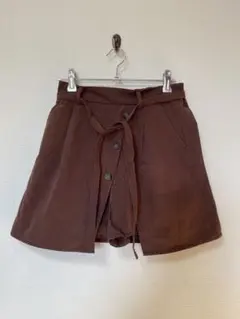 キュロットスカート 茶色　サイズF