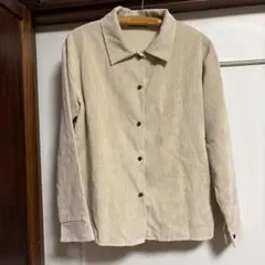 コーデュロイ風カジュアルシャツ　レディース アウトドア