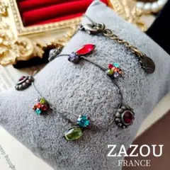 zazou france ザズーフランス スワロフスキー クリスタルネックレス