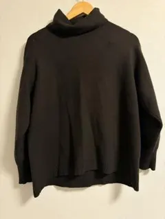 UNIQLO 黒 タートルネックセーター XL